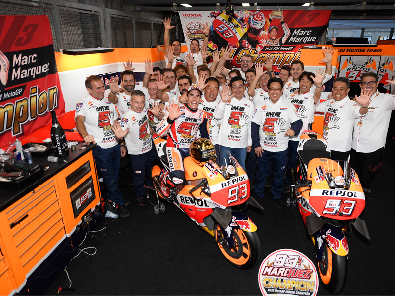 Honda Wins FIM MotoGP World Championship Construct