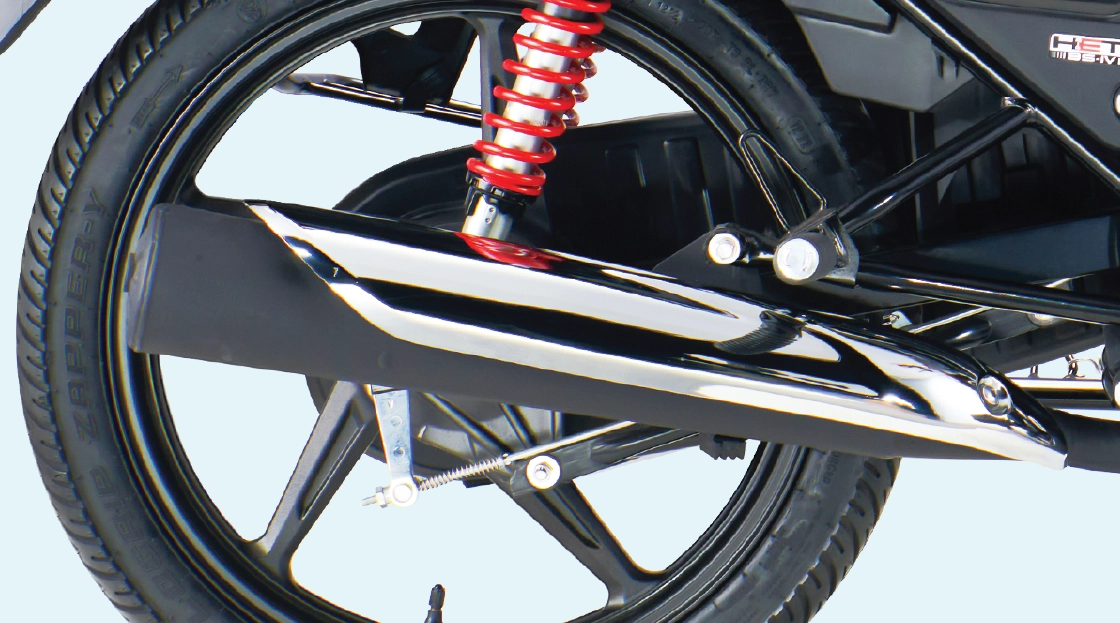 Chrome finish muffler cover